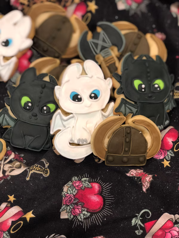 Decorated dessert