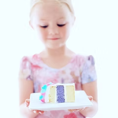 Birthday cake with child