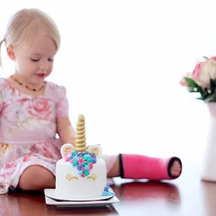 Cake decorating in progress